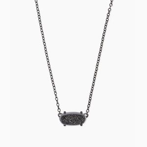 Kendra Scott Ever Gunmetal Necklace